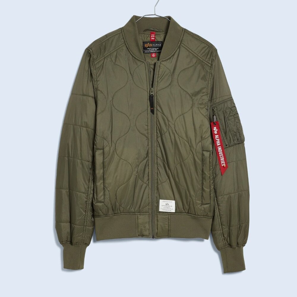 NWT Alpha Industries & Madewell L-2B Quilted Flight Jacket - Picture 5 of 5
